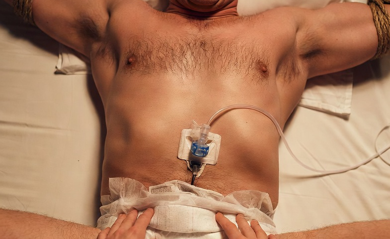 catheter play, tickle torture, and diaper bondage all on one BDSM package